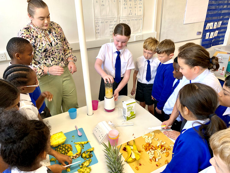 Year 4 in our new Cooking Area